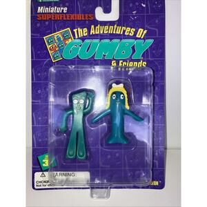 Vintage 1996 The Adventures of Gumby & Friends Mini Superflexibles NEW Sealed